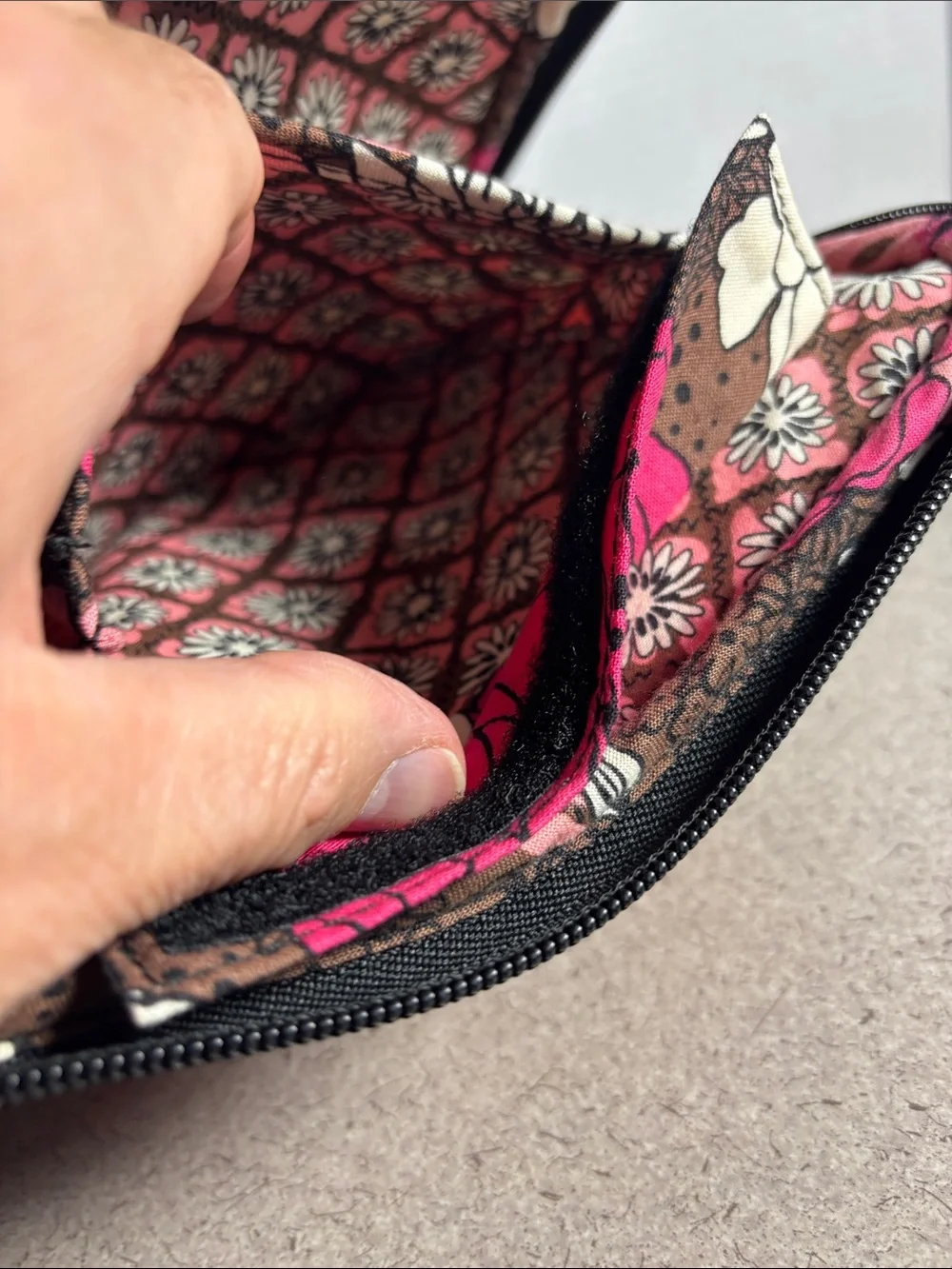 Vera Bradley Pink Floral Quilted Laptop Sleeve